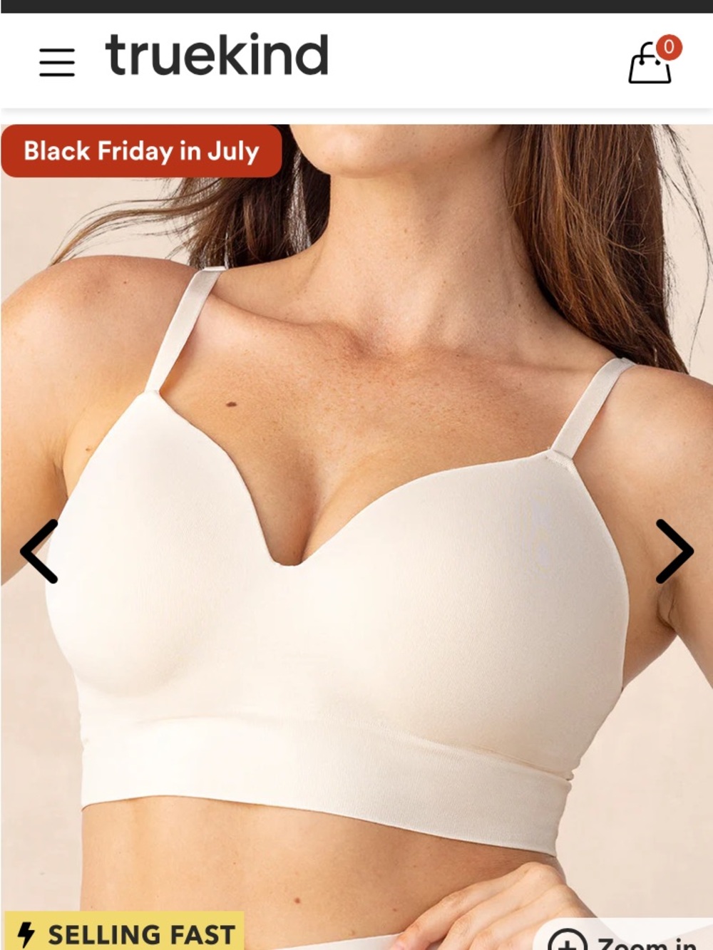 The Truekind® Supportive Comfort Wireless Shaping Bra- Nude (NWT)